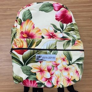 🌺 NEW HAWAIIAN CANVAS MINI BACKPACK
